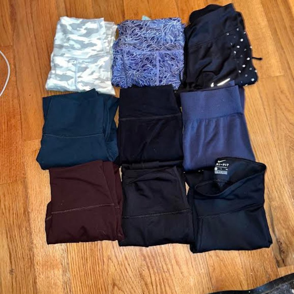 9 womens assorted leggings